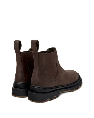 Camper Brutus エラスティックパネル付きヌバックレザー チェルシーブーツ - ブラウン - サムネイル3