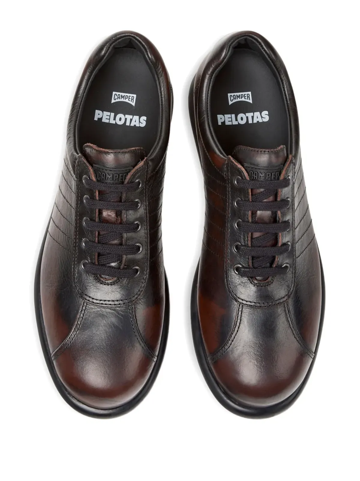 Camper Pelotas レザー レースアップスニーカー - レッド - 画像4