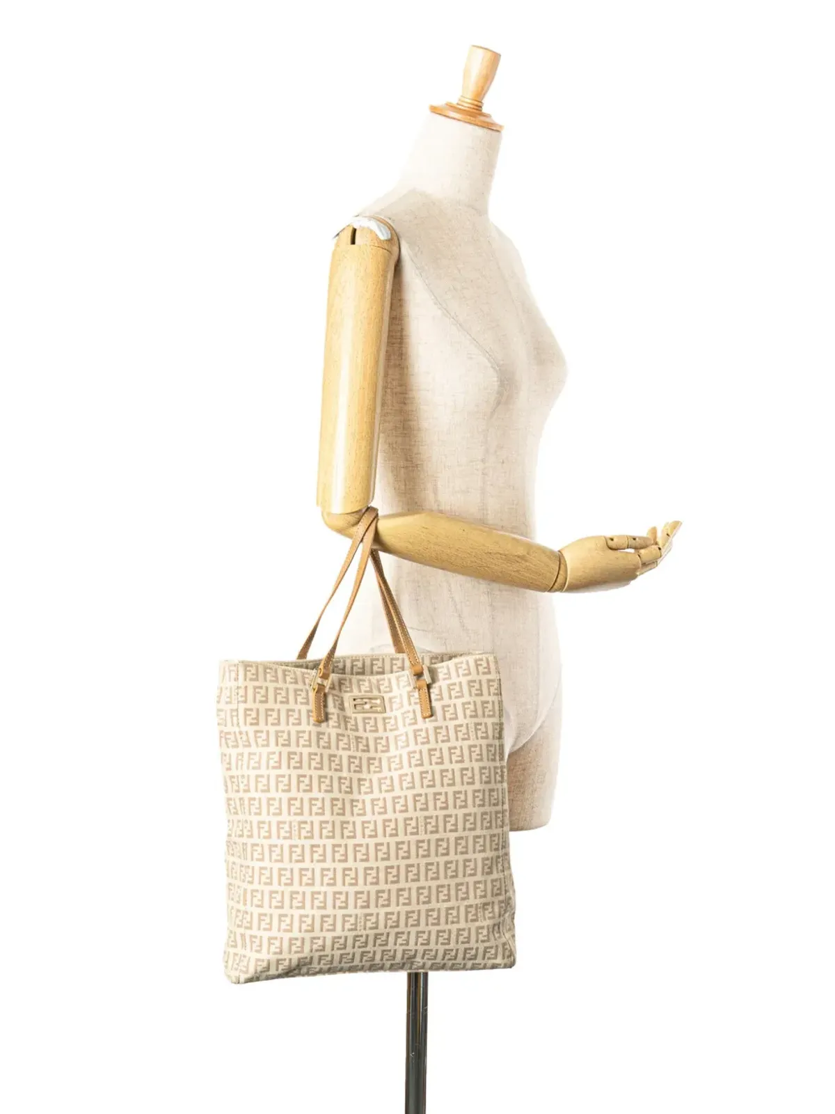 Fendi ビンテージ ズッキーノ キャンバス トートバッグ - 画像2