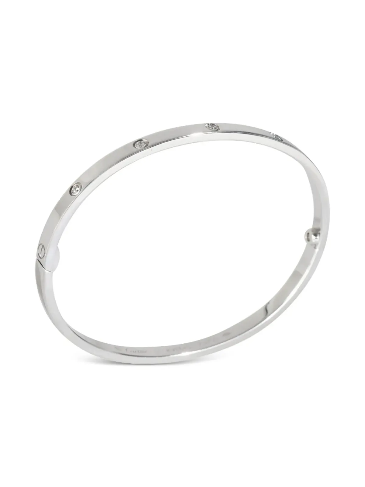 Cartier 18Kホワイトゴールド ダイヤモンド ブレスレット - 画像2