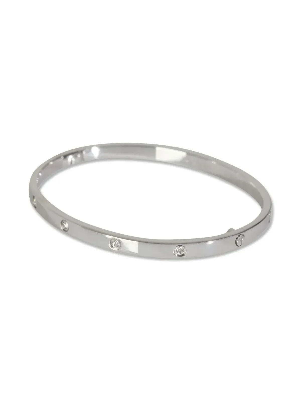 Cartier 18Kホワイトゴールド ダイヤモンド ブレスレット - 画像3