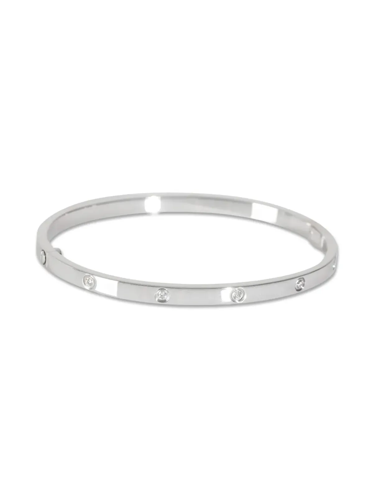 Cartier 18Kホワイトゴールド ダイヤモンド ブレスレット - 画像4
