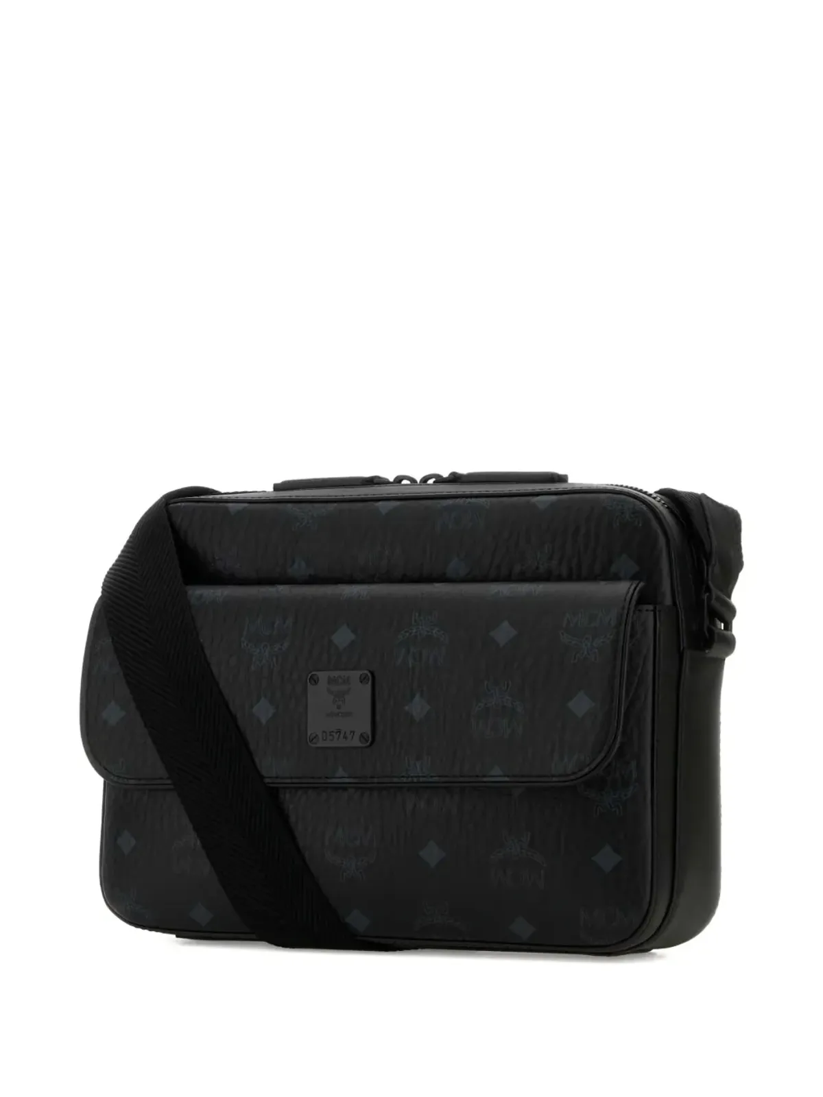 MCM Aren モノグラムプリントキャンバス メッセンジャーバッグ - 画像3