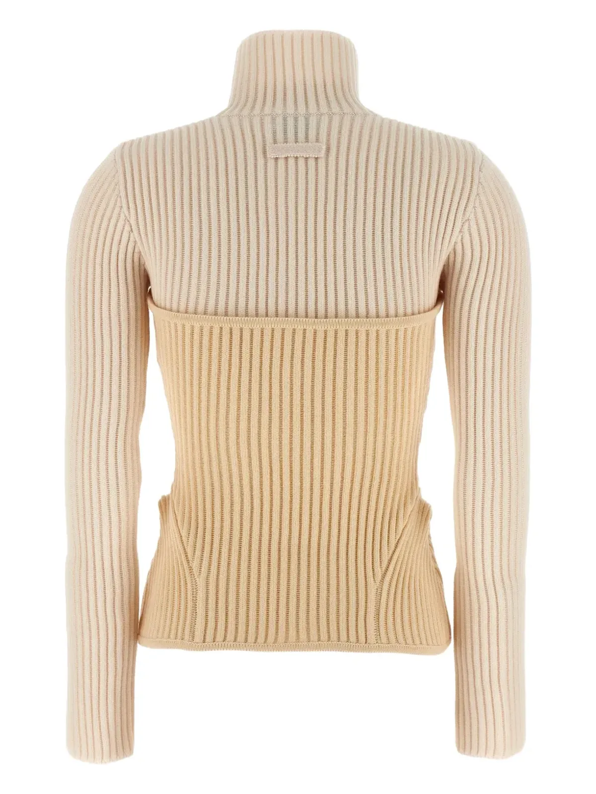 Jean Paul Gaultier リブ編み コルセットセーター - 画像2