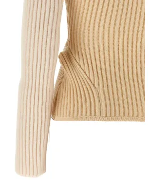 Jean Paul Gaultier リブ編み コルセットセーター - サムネイル4