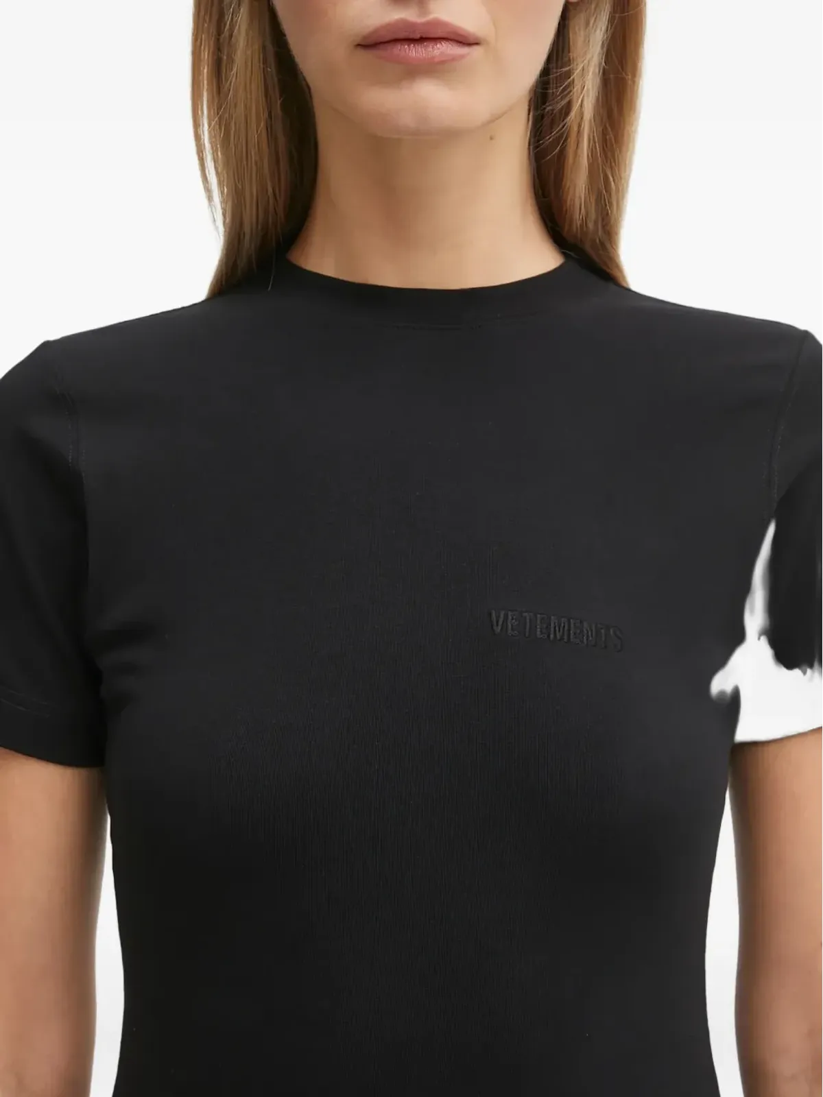 VETEMENTS ロゴ刺繍 Tシャツ - 画像4