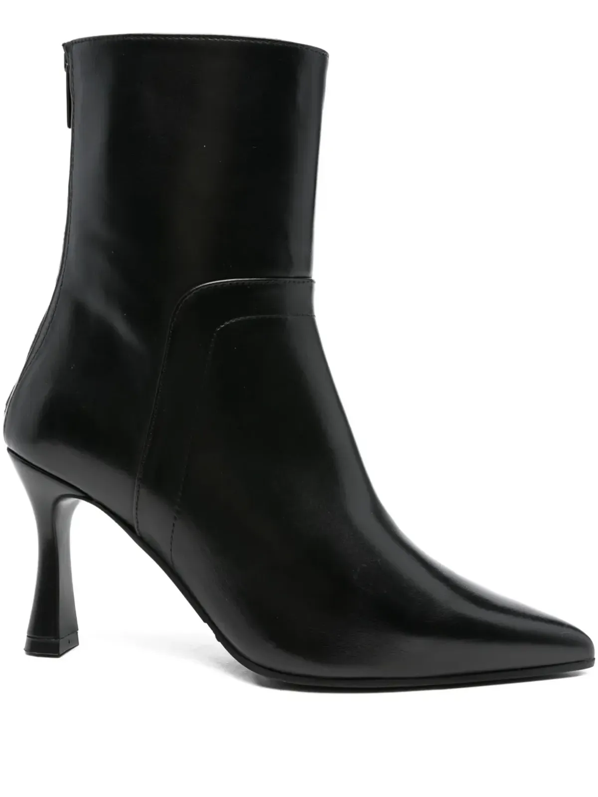 Evaluna ポインテッドトゥ フレアヒール アンクルブーツ - 画像1