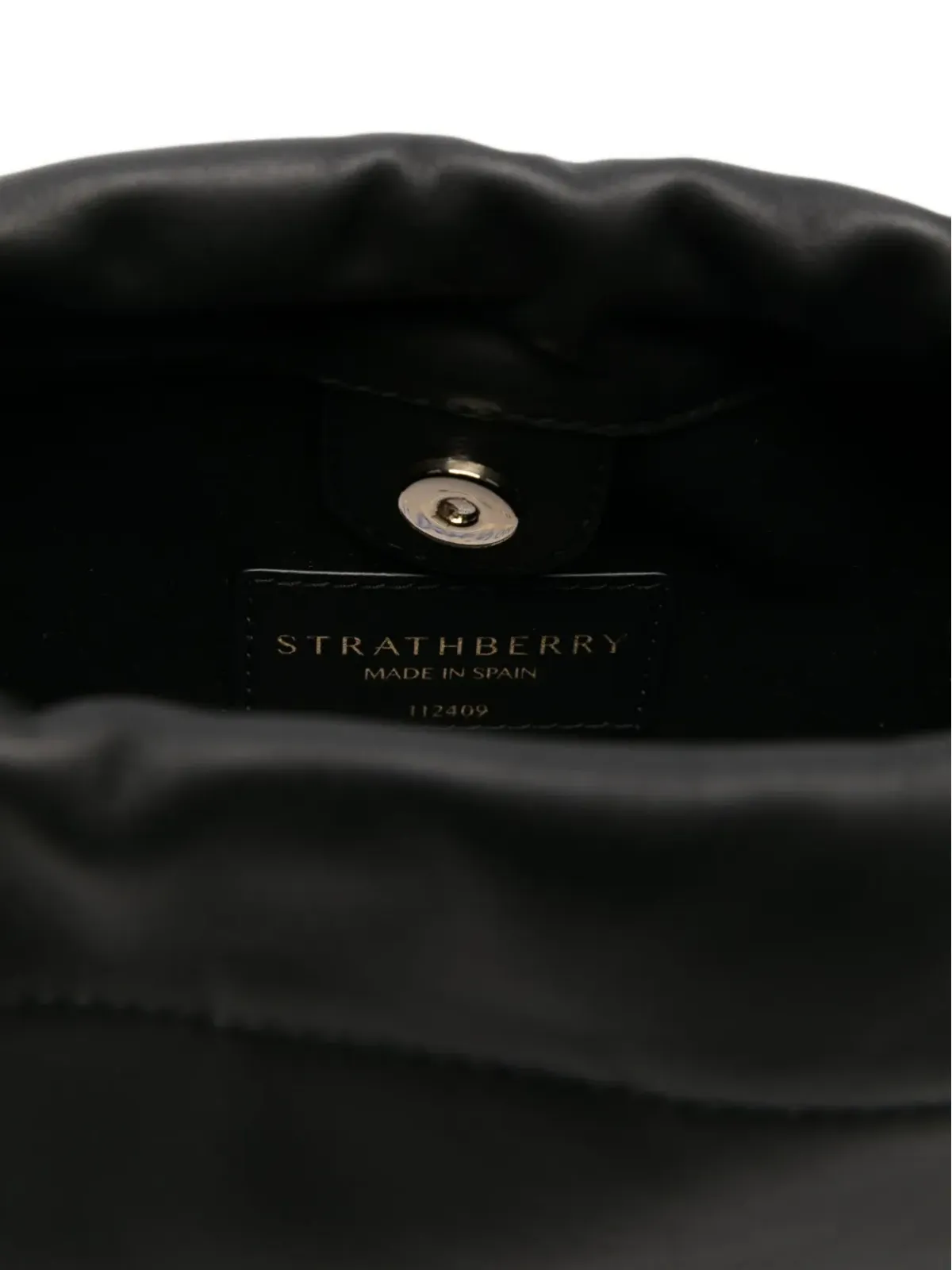 Strathberry ドローストリング バケットバッグ - ブラック - 画像5