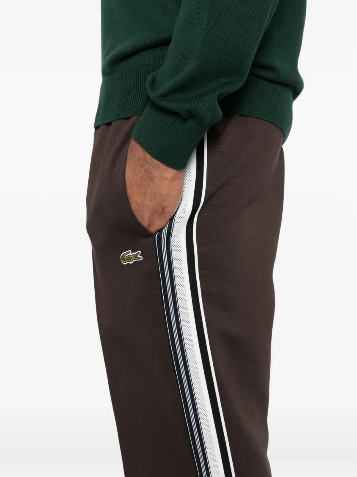 Lacoste ロゴ刺繍パンツ - 画像5
