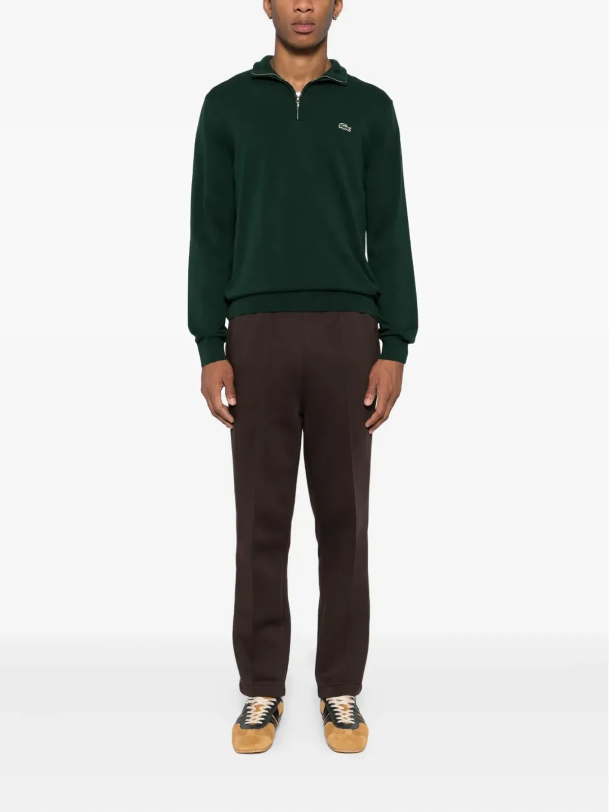 Lacoste ロゴ刺繍パンツ - 画像2