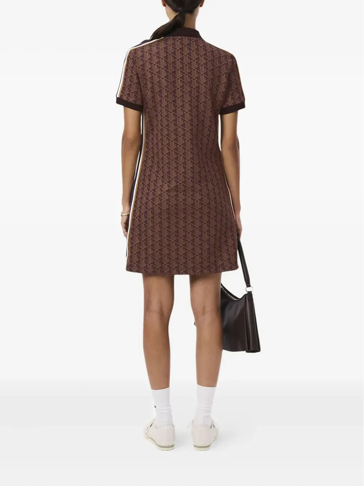 Lacoste 幾何学模様ポロドレス - 画像2