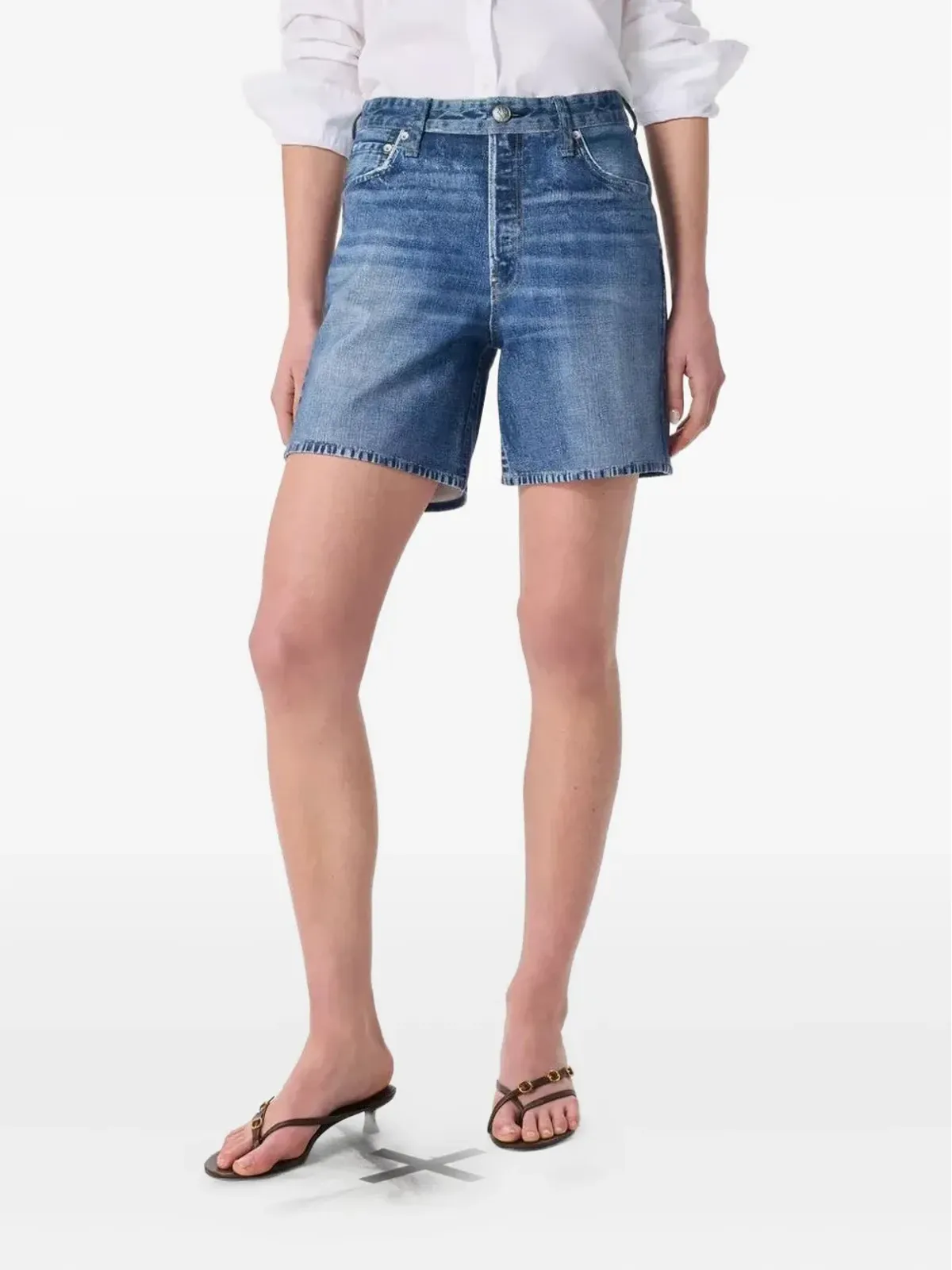 rag & bone ベルトループデニムショーツ - 画像2