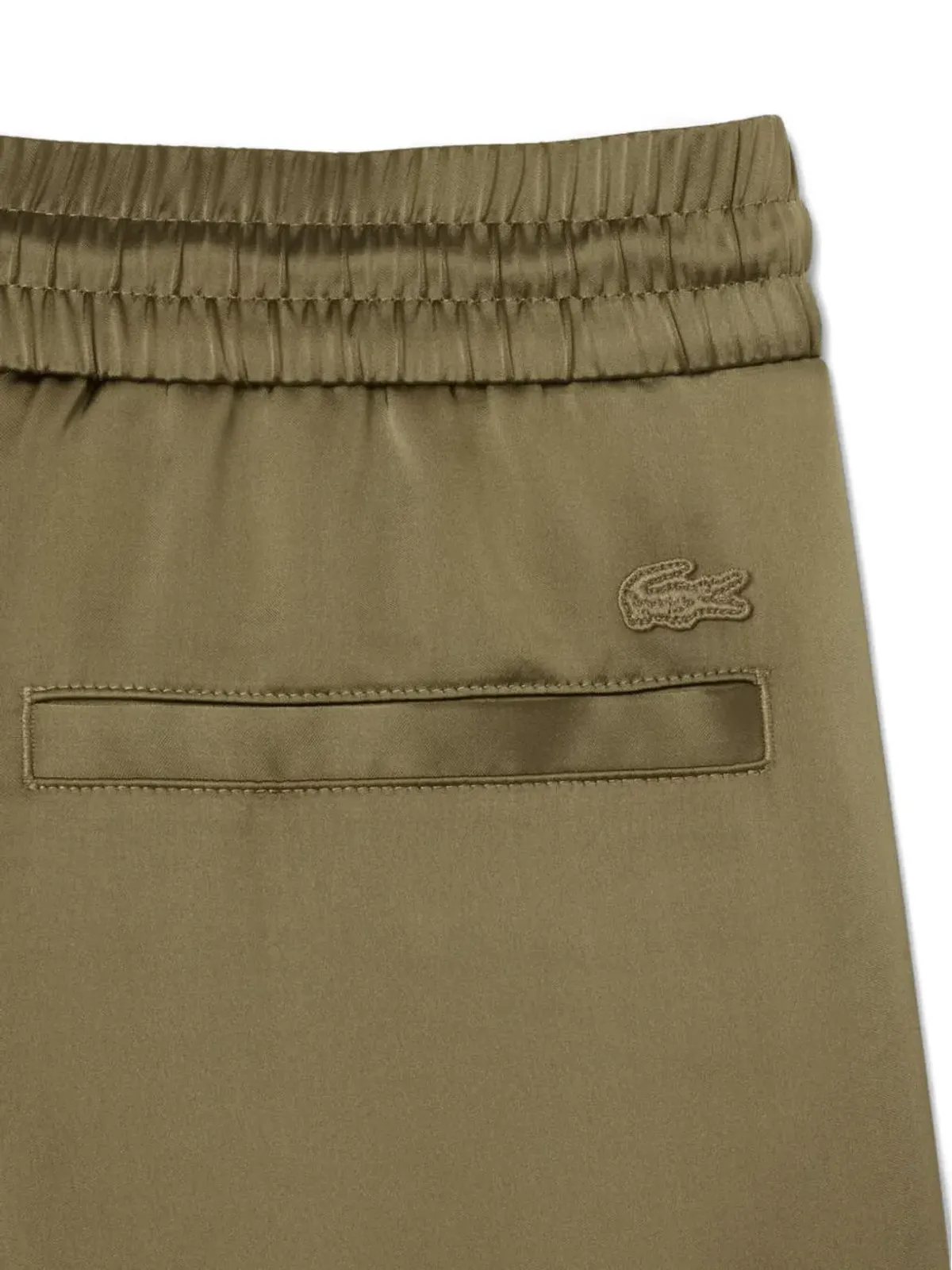 Lacoste ジップポケット付きサテンパンツ - グリーン - 画像4