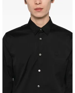 Lacoste ロゴアップリケシャツ - Black - サムネイル5
