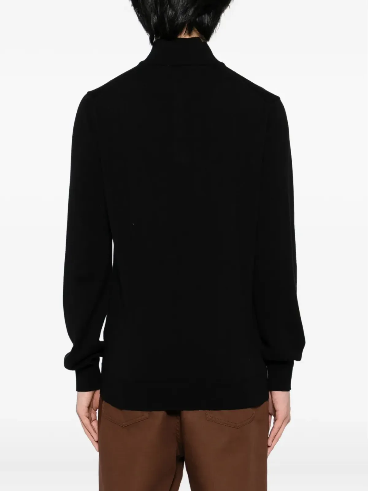 Lacoste コットンジップトップ - ブラック - 画像3