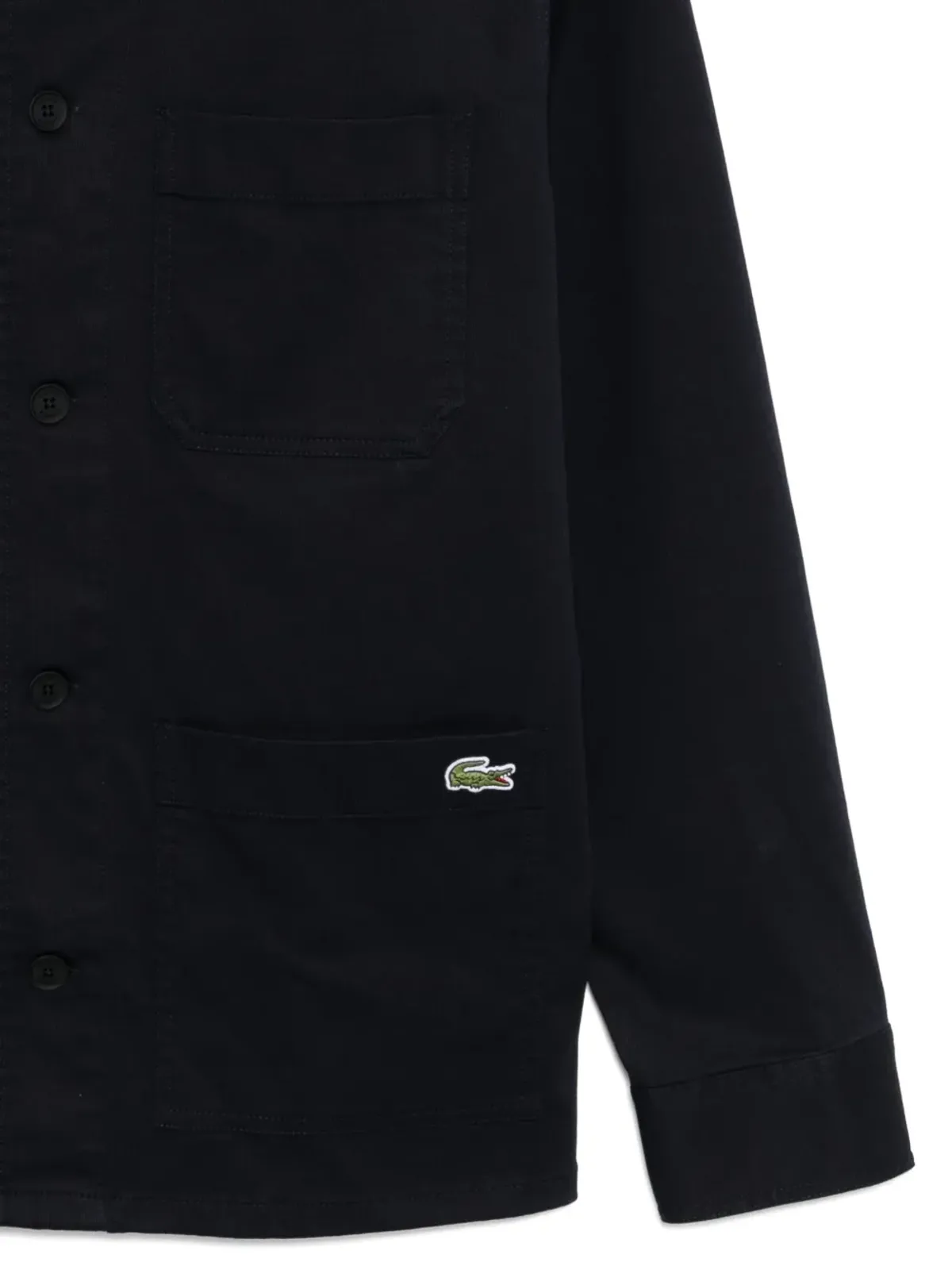 Lacoste ロゴ入りシャツジャケット - 画像3
