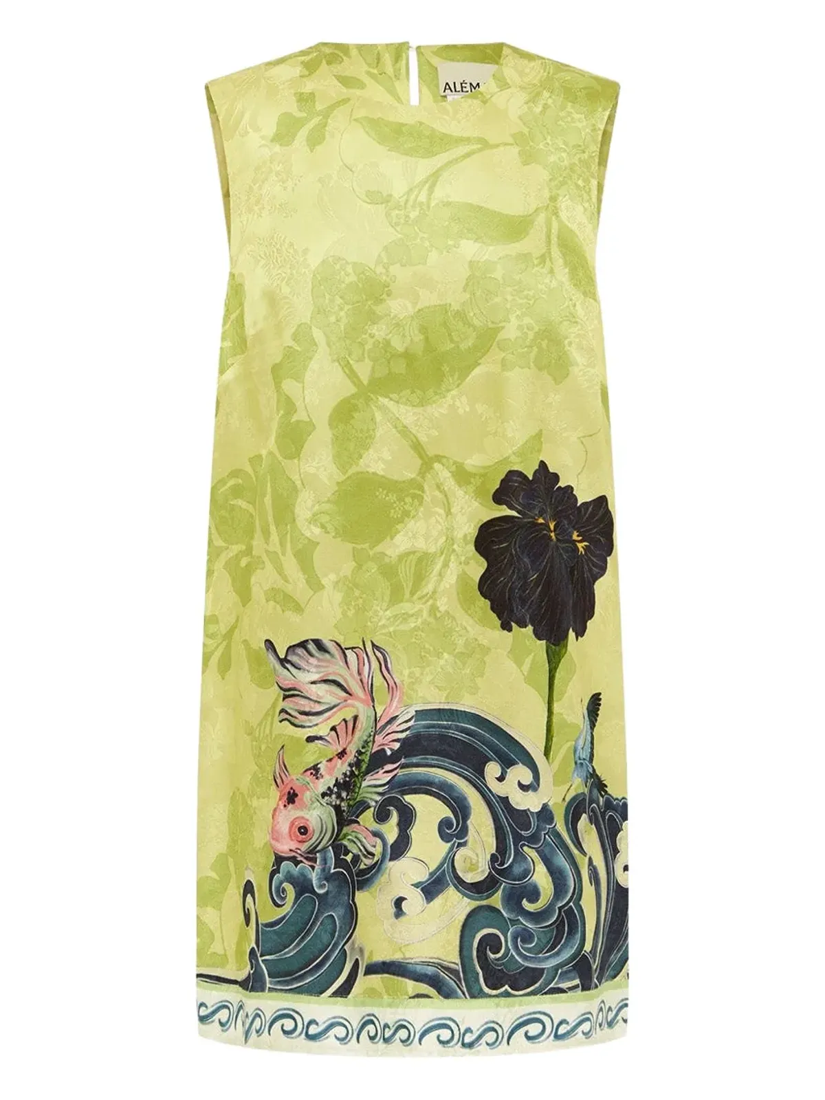 ALEMAIS Rochester floral-print shift mini dress - Green - 画像1