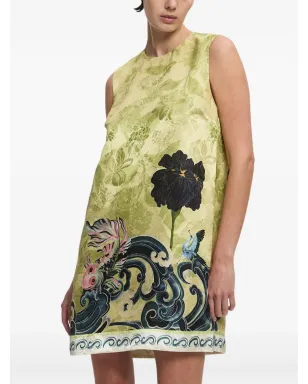 ALEMAIS Rochester floral-print shift mini dress - Green - サムネイル4