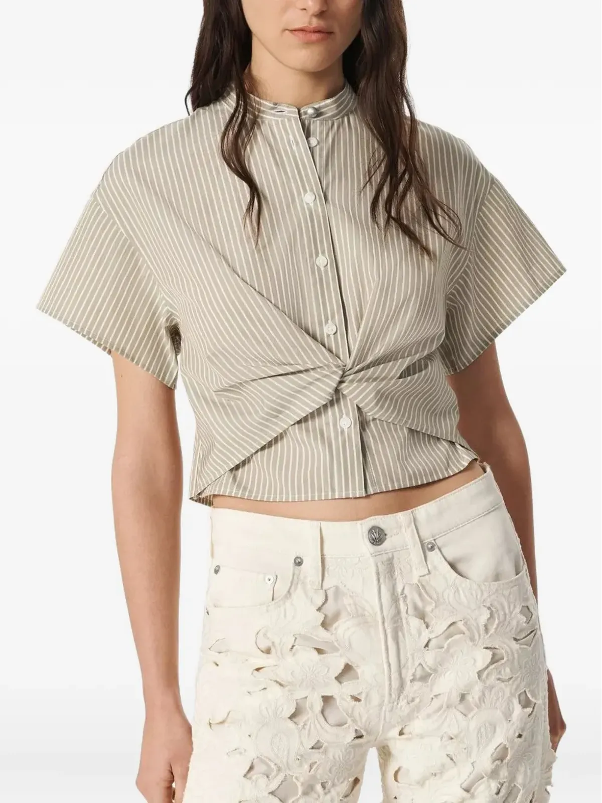 rag & bone ツイストストライプシャツ - 画像3