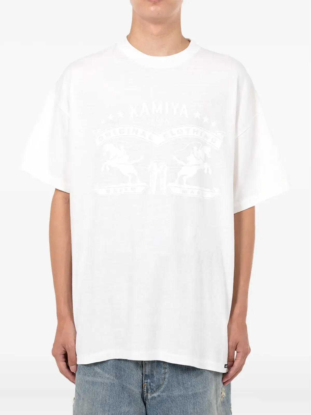 KAMIYA 馬柄プリント Tシャツ - 画像2
