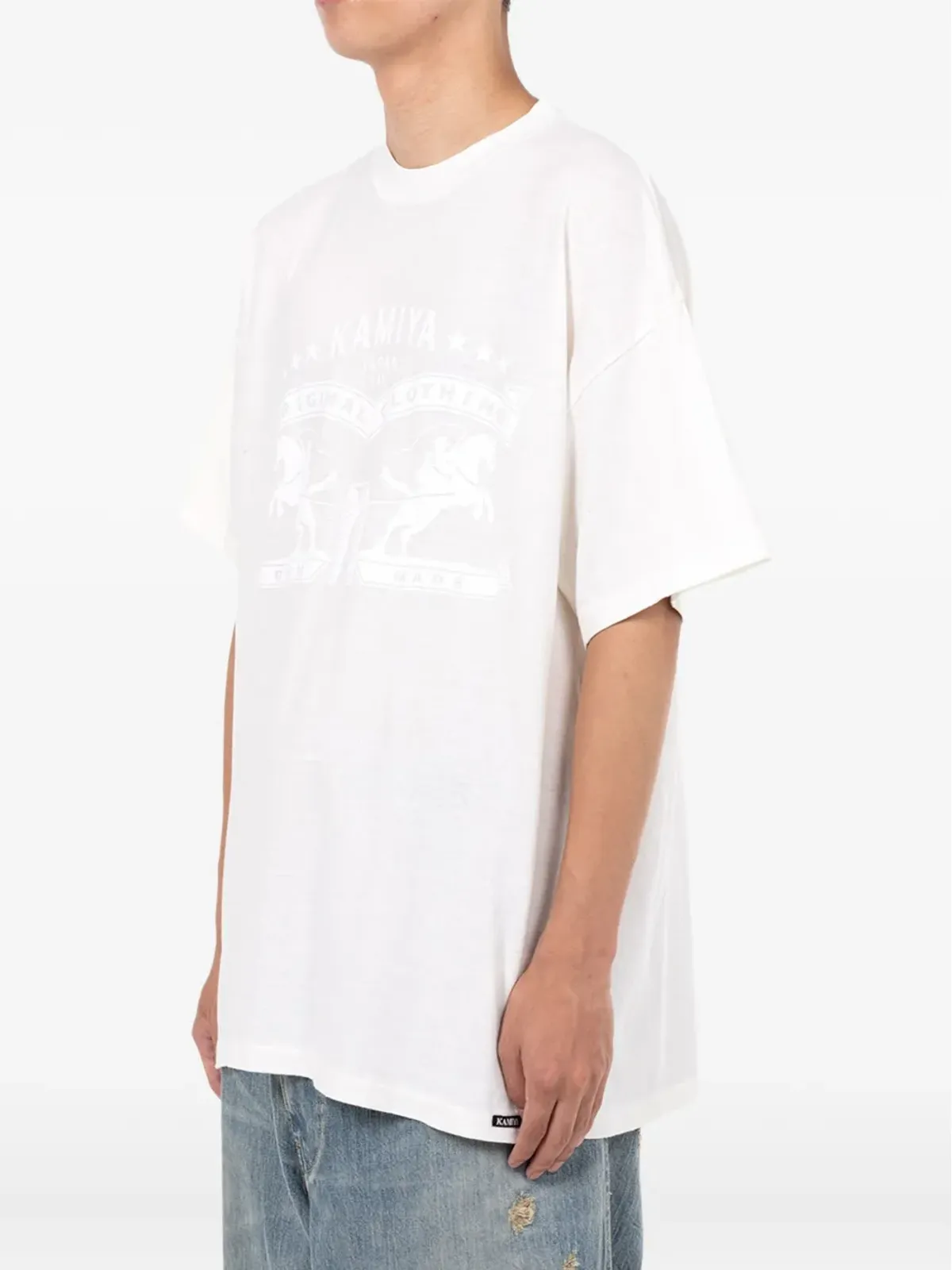 KAMIYA 馬柄プリント Tシャツ - 画像3