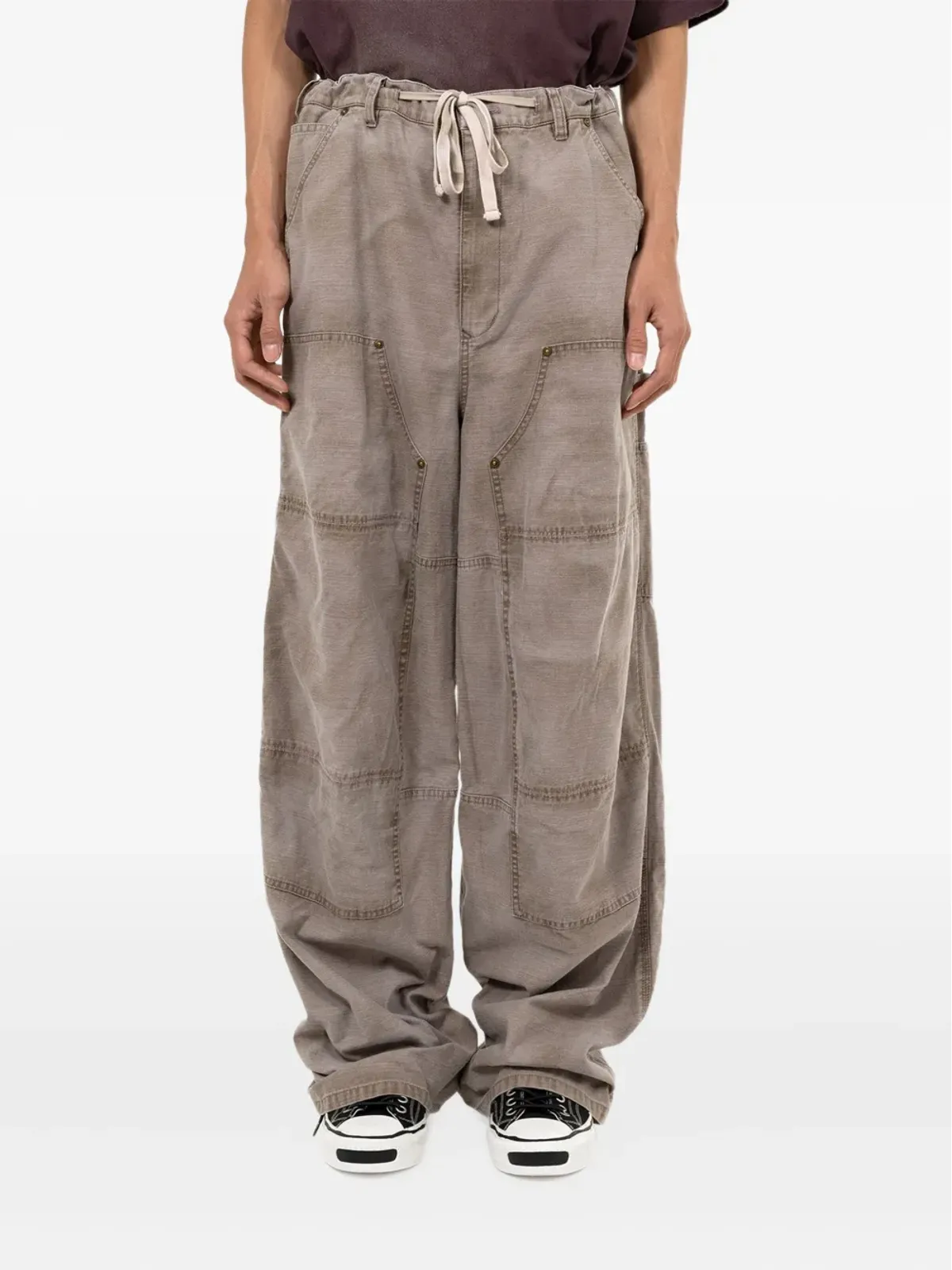 KAMIYA multi-pocket painter trousers - Grey - 画像2