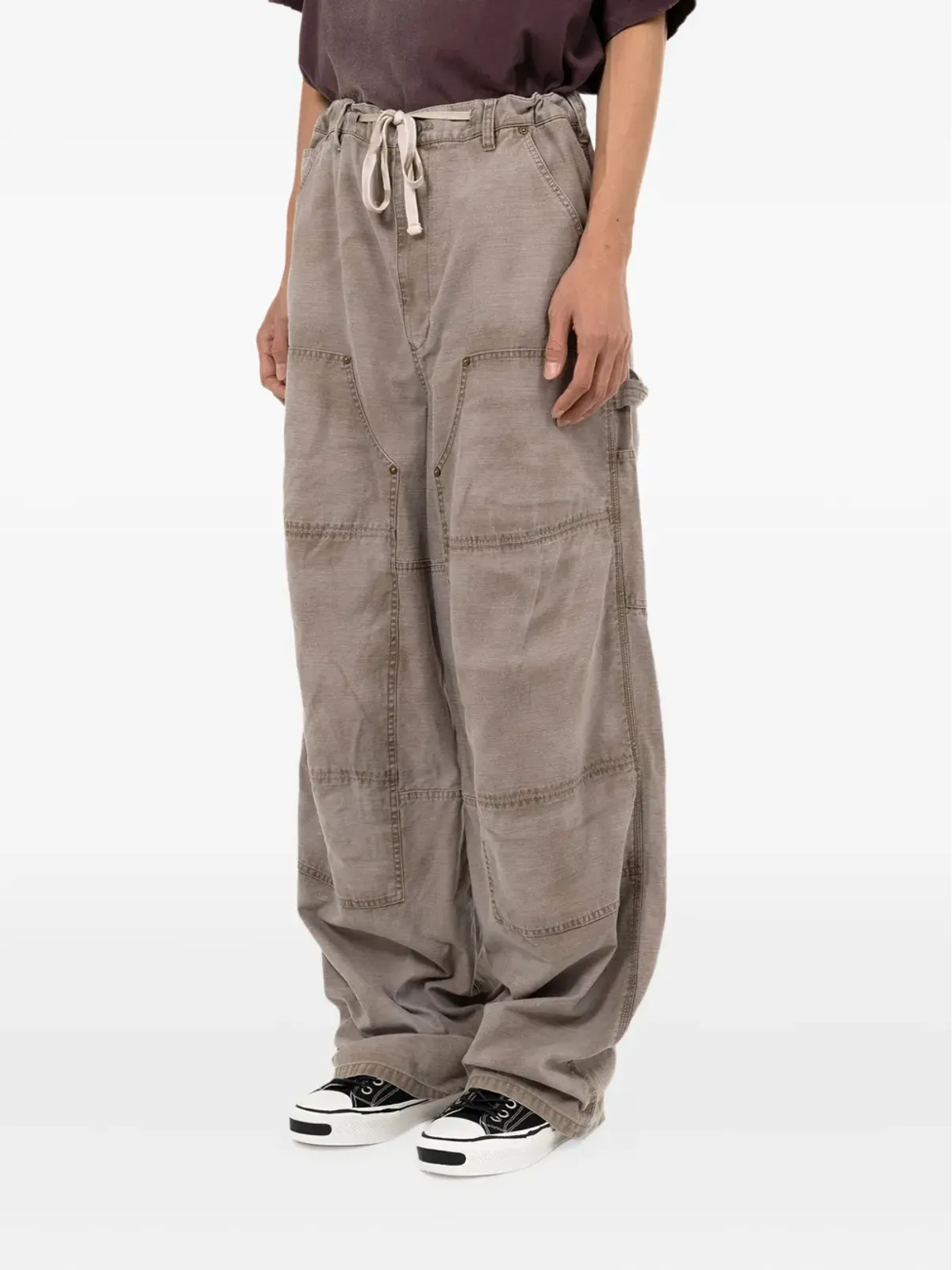KAMIYA multi-pocket painter trousers - Grey - 画像3