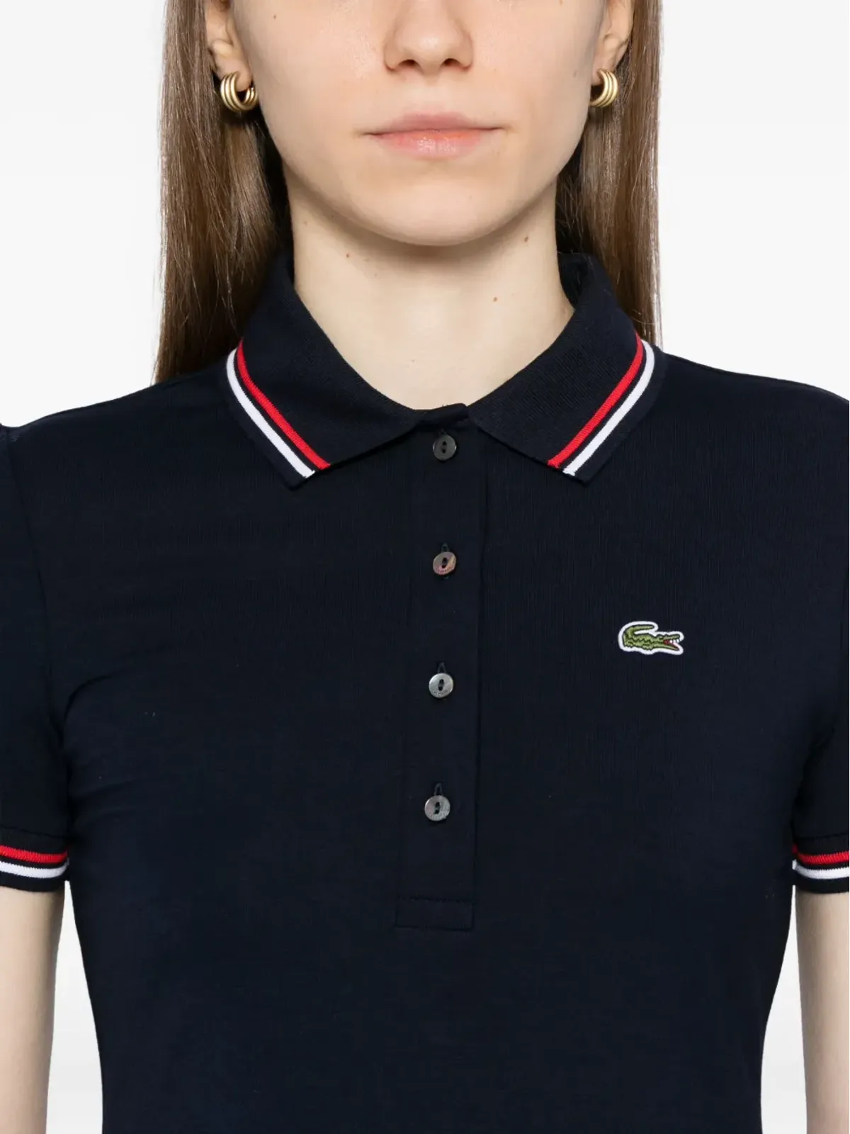 Lacoste ポロカラーのドレス - 画像5