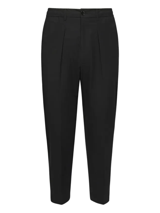 BE ABLE BE ABLE Dominique pleated elastic-waist trousers - Blackの商品画像