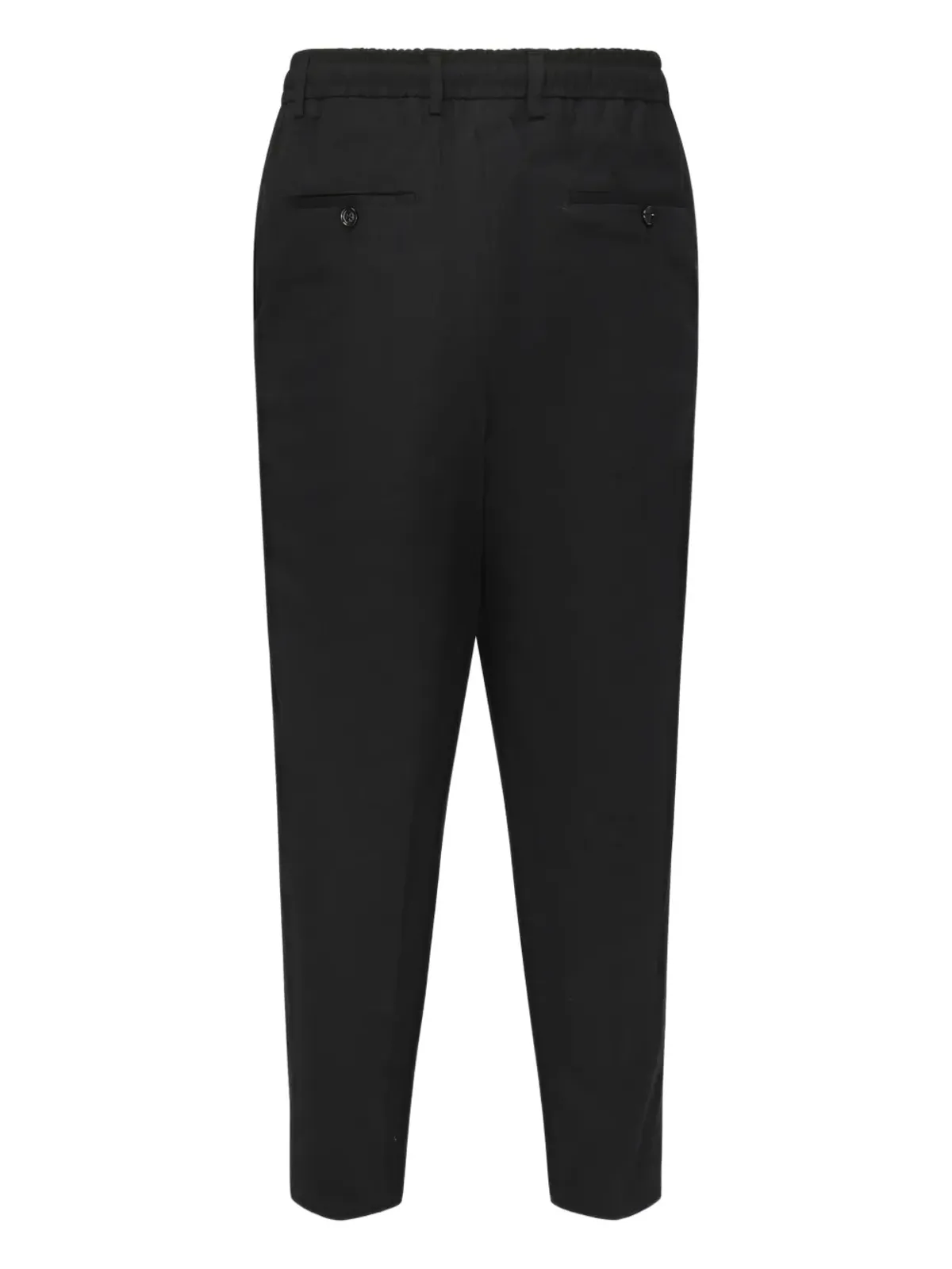 BE ABLE Dominique pleated elastic-waist trousers - Black - 画像2
