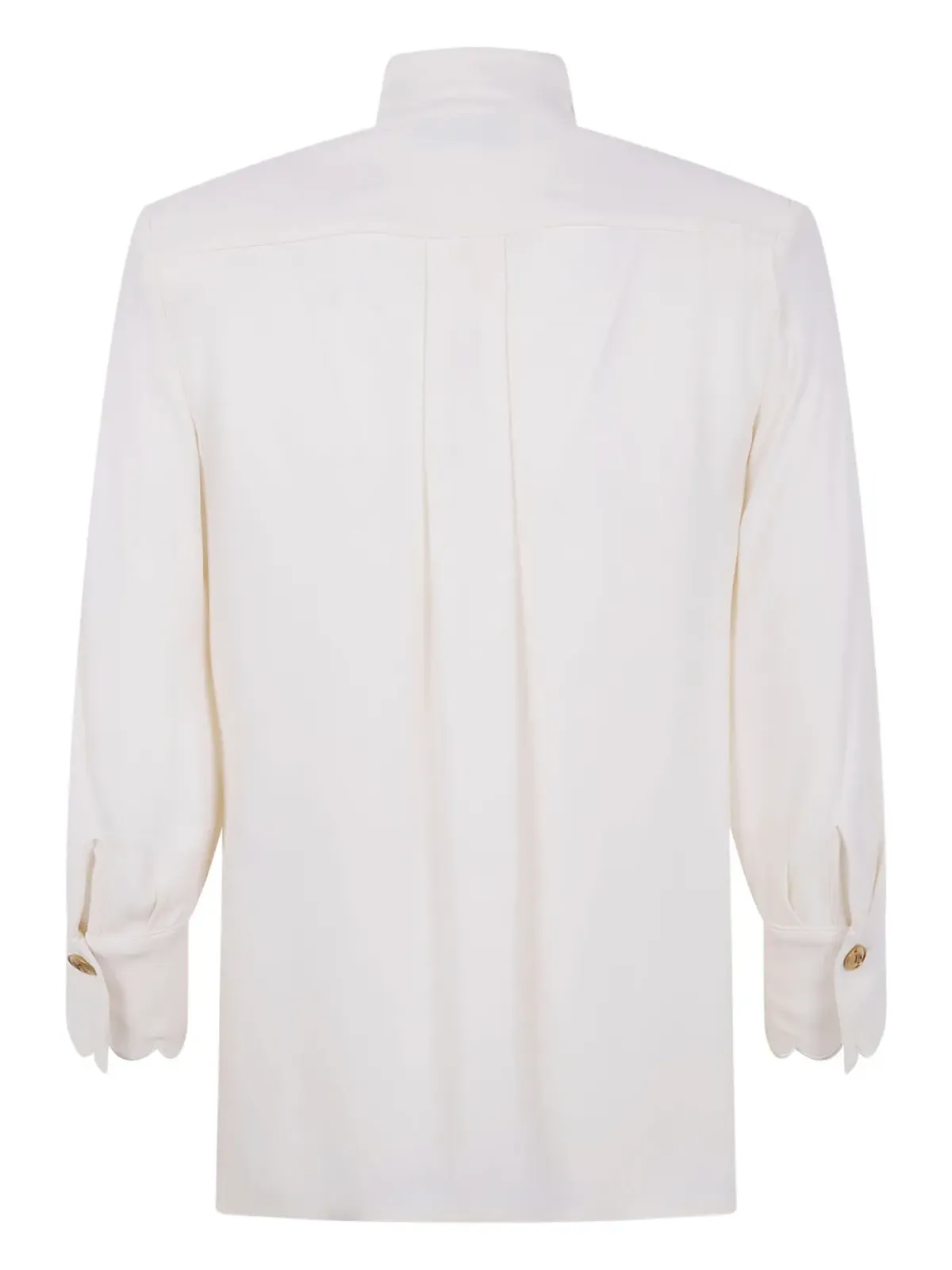 Elisabetta Franchi 貝殻エッジの刺繍ブラウス - White - 画像2