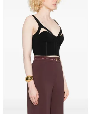 Elisabetta Franchi カットアウト ノースリーブトップ - サムネイル3