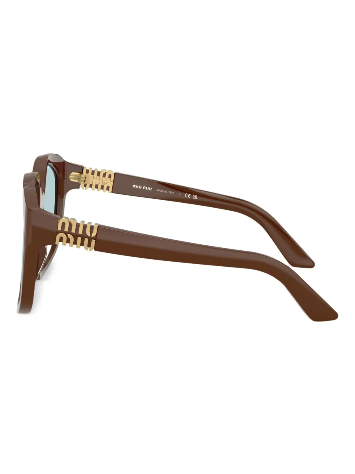 Miu Miu Eyewear ジオメトリックフレーム サングラス - 画像3