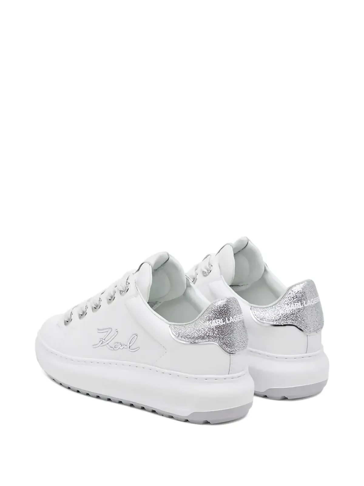Karl Lagerfeld グリッターディテール レースアップスニーカー - 画像5
