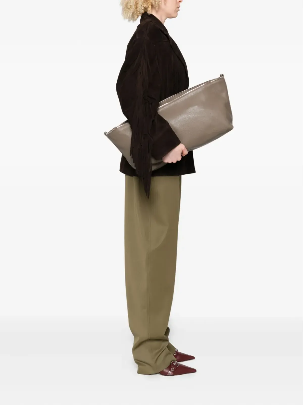 LITKOVSKA レザー クラッチバッグ - 画像2