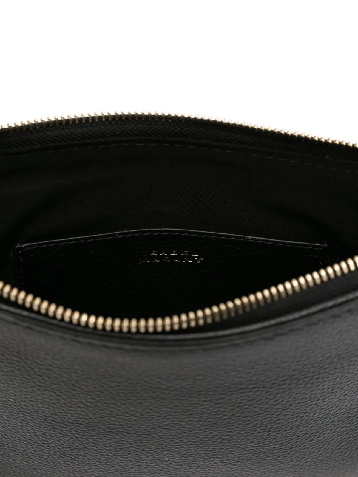 ISABEL MARANT Oskan Soft Zip studded half-moon tote bag - Black - 画像5
