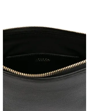 ISABEL MARANT Oskan Soft Zip studded half-moon tote bag - Black - サムネイル5