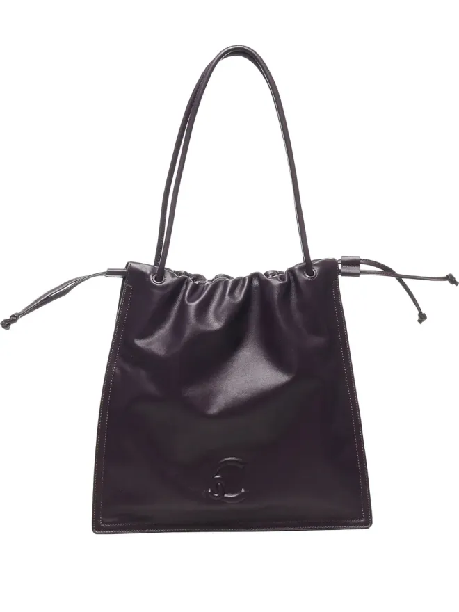 Coccinelle Coccinelle 大きい Dulse ドローストリング レザートートバッグの商品画像