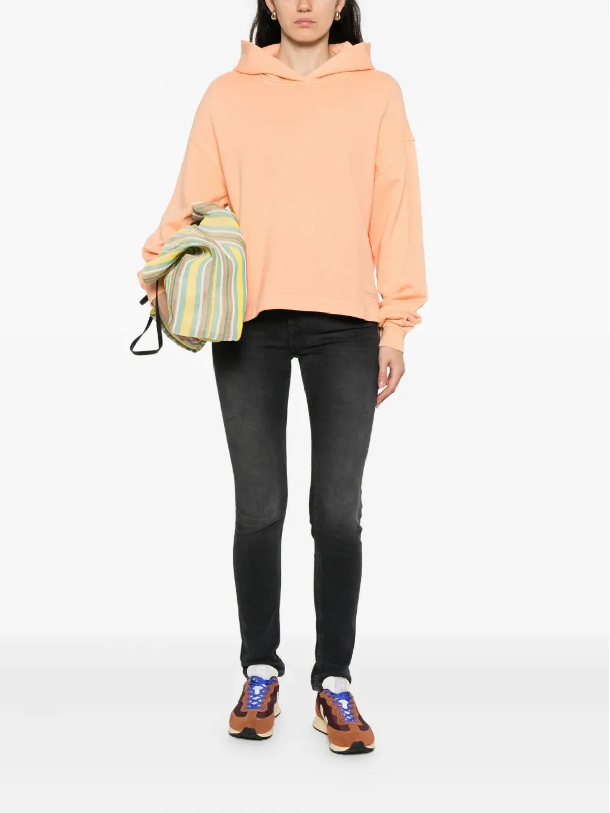Marc O'Polo ストーンウォッシュ スキニージーンズ グレー - 画像2