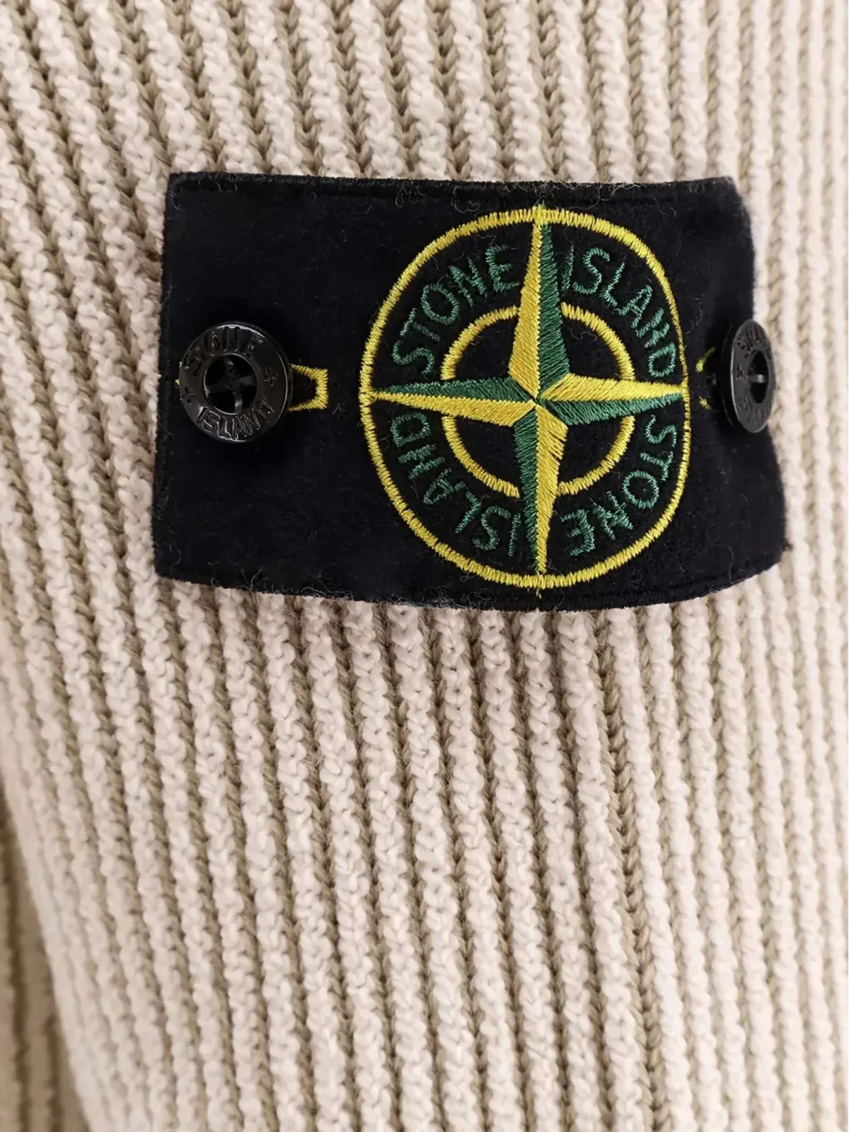 Stone Island リブ編みモックネックセーター - 画像3