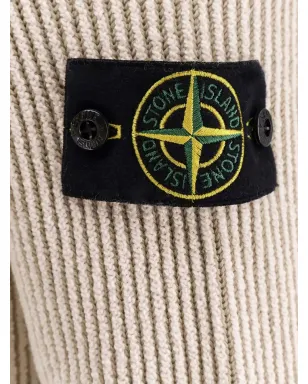 Stone Island リブ編みモックネックセーター - サムネイル3