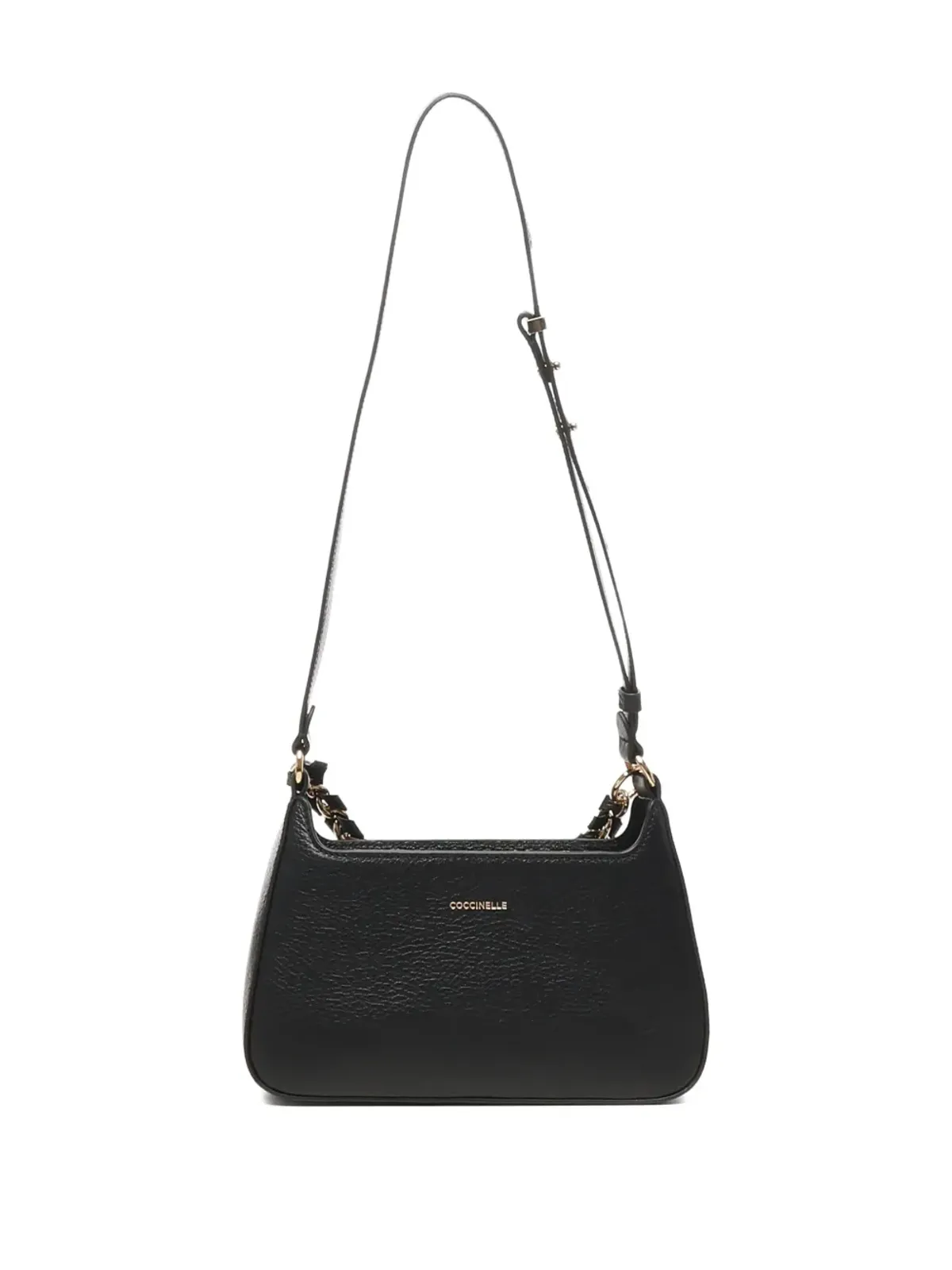 Coccinelle chain-embellished leather shoulder bag - Black - 画像3