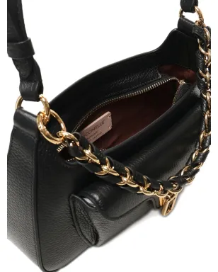 Coccinelle chain-embellished leather shoulder bag - Black - サムネイル4