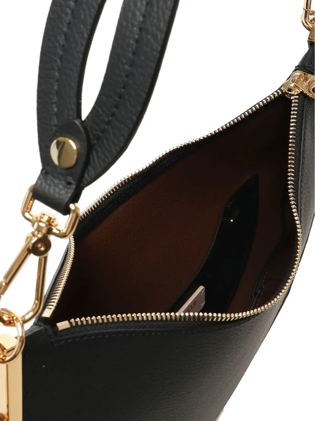 Coccinelle Sunup 半月形トップハンドルショルダーバッグ - ブラック - 画像4