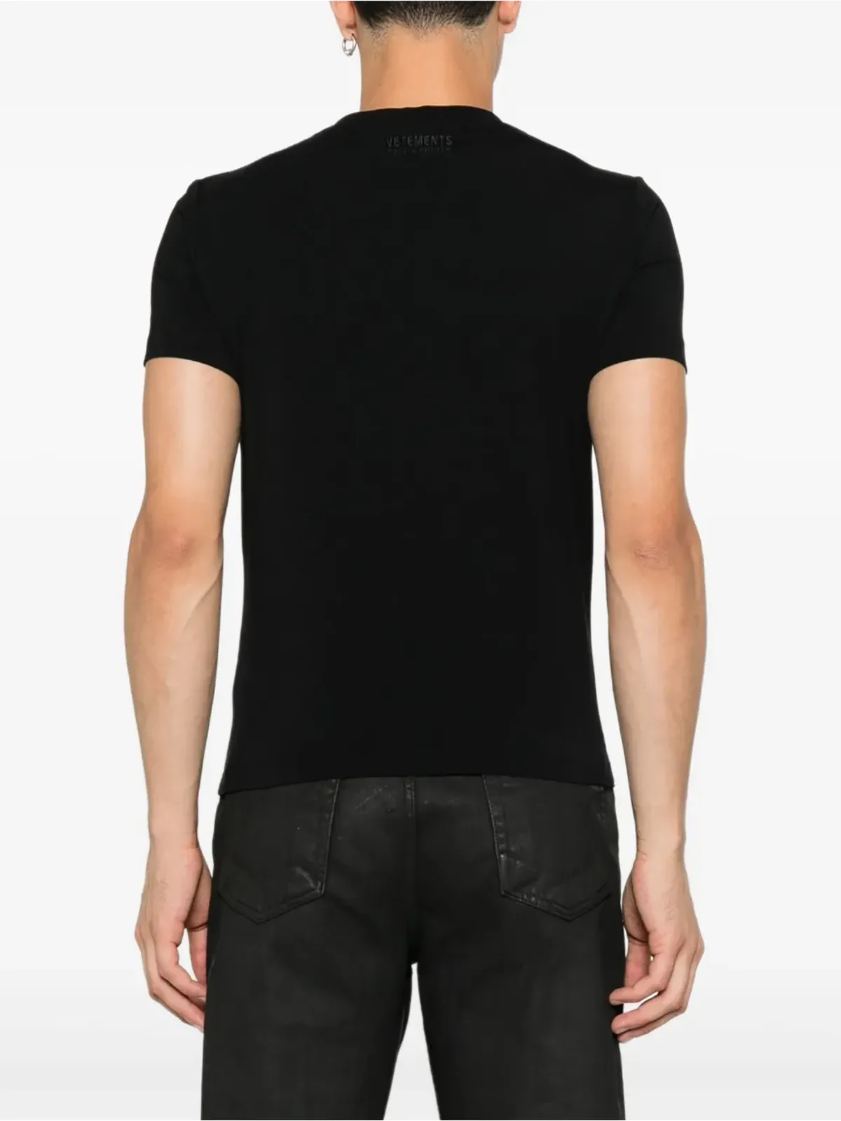 VETEMENTS crew-neck short-sleeves T-shirt - Black - 画像3