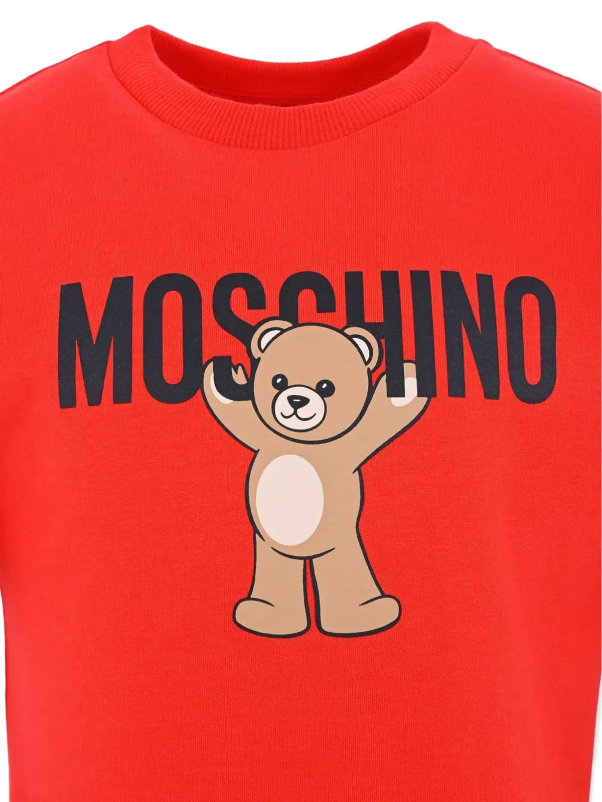 Moschino Kids テディプリント コットン Tシャツ - レッド - 画像3