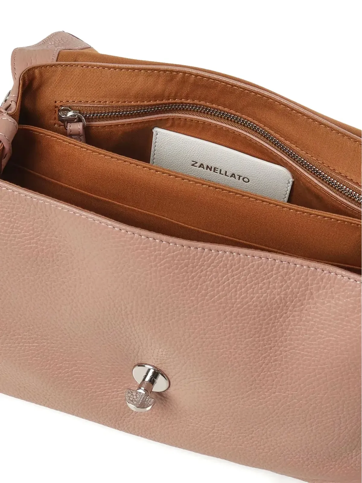 Zanellato ポスティナ レザー ショルダーバッグ - 画像4