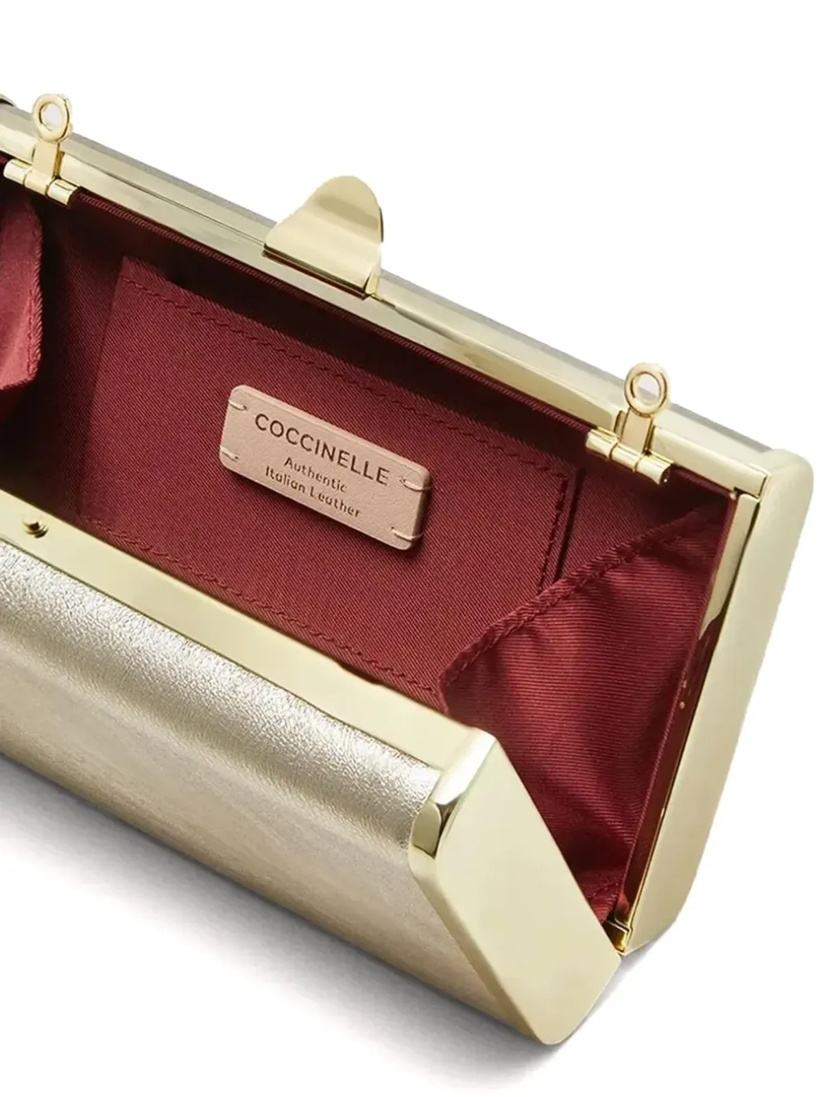 Coccinelle Liv メタリック仕上げ ボックス型ショルダーバッグ - イエロー - 画像3