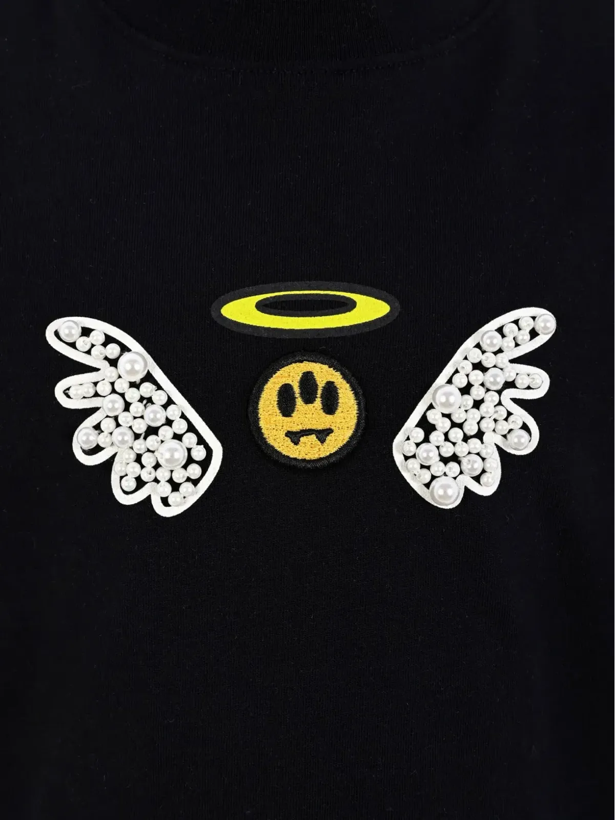 Barrow kids パール付き天使の翼 Tシャツ - 画像3