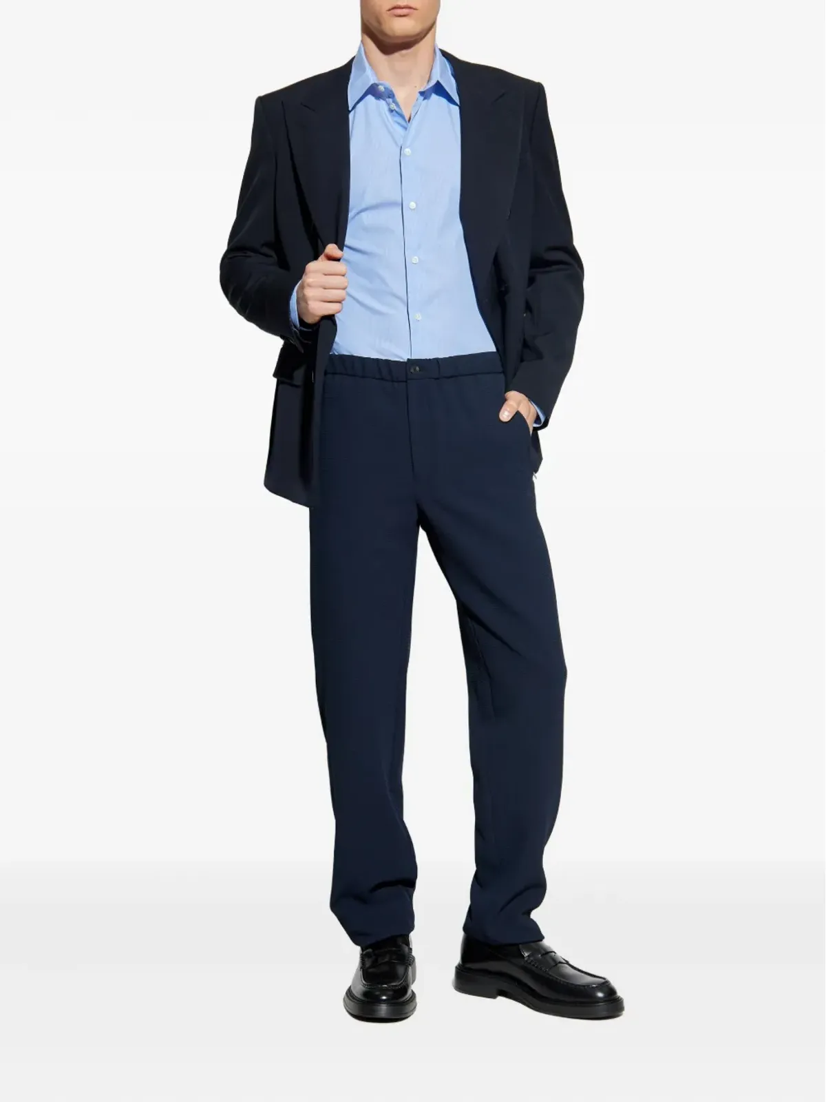 Emporio Armani ストライプ長袖シャツ - 画像2